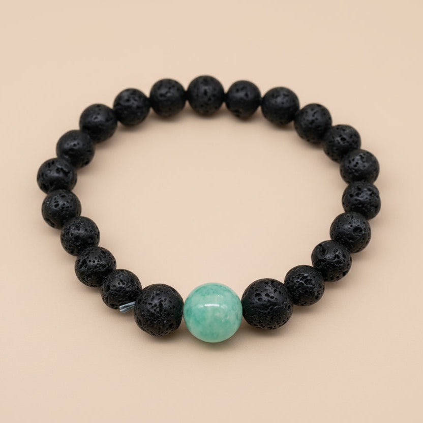 Bracelet pour femme, Pierre Volcanique