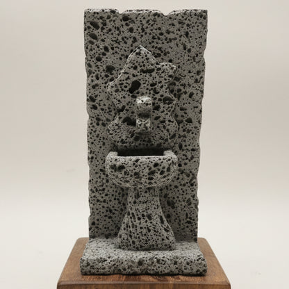 Mini Fonte Artesanal em Pedra Vulcânica – Santa Maria Açores