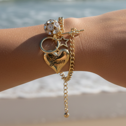 Pulseira Guess Charm Edition – Brilho e Leveza em Cada Detalhe
