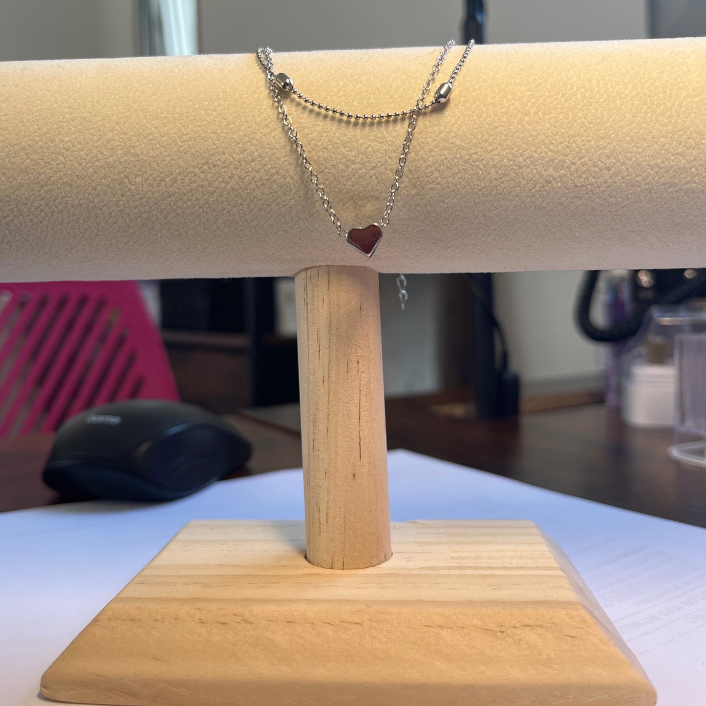 Pulseira 2 Peças de Senhora em Fantasia, Coração