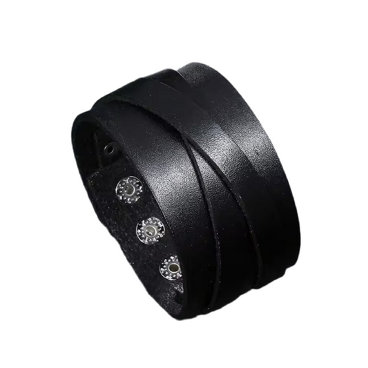 Pulseira de Homem em Pele Vaca