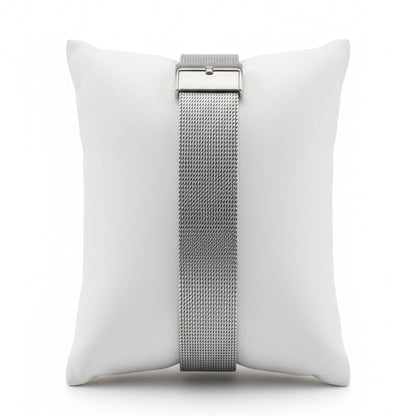 Bracelet de montre en acier inoxydable, argenté