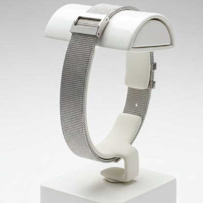 Bracelet de montre en acier inoxydable, argenté