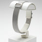 Bracelet de montre en acier inoxydable, argenté