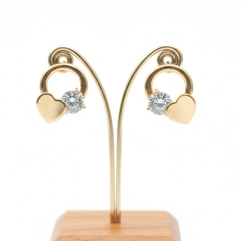 Boucles d'oreilles pour Femme, Arc Cœur