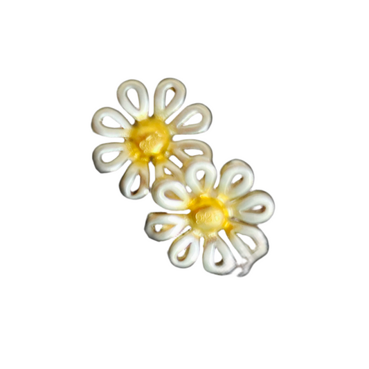 Brincos de Senhora em Prata 925, Flor
