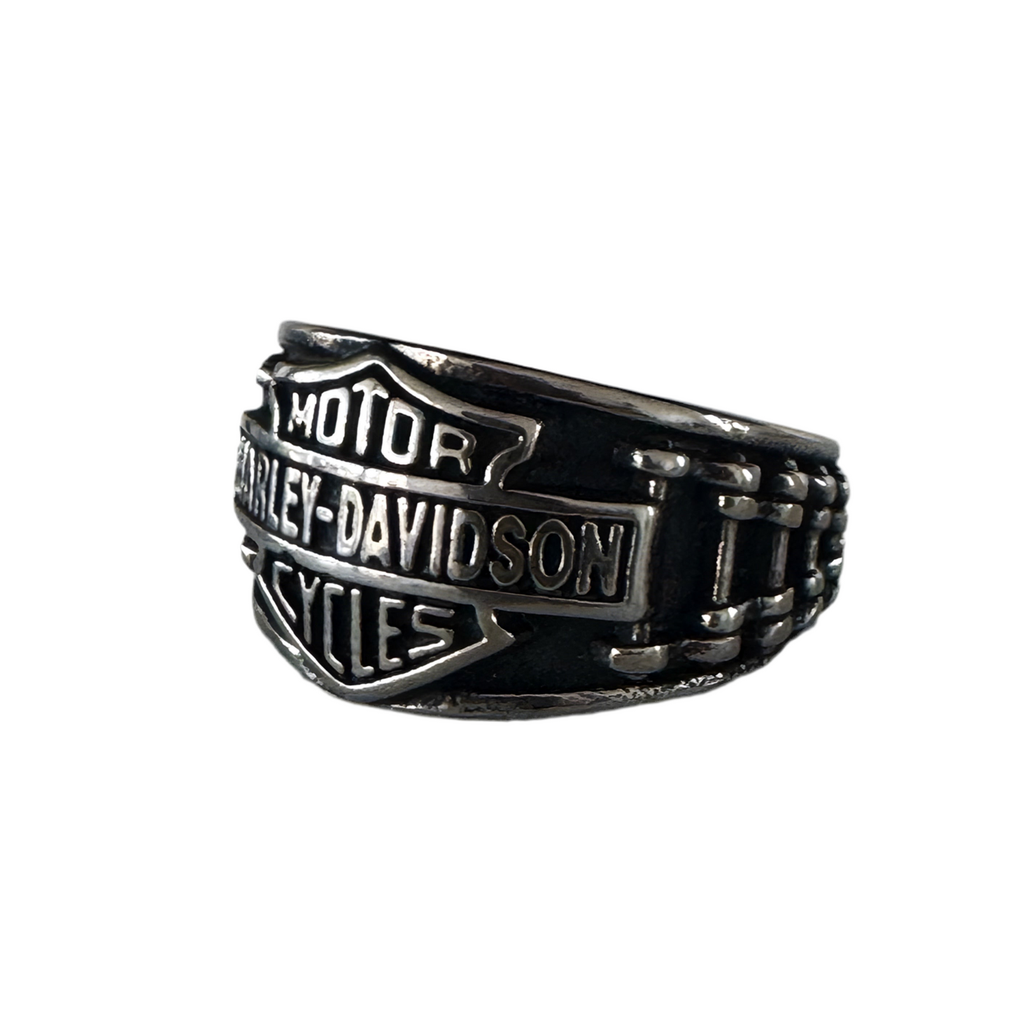 Anel de Homem em Aço Inoxidável 316L, Harley D. Corrente