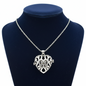 Collier en acier inoxydable, Cœur aromathérapie