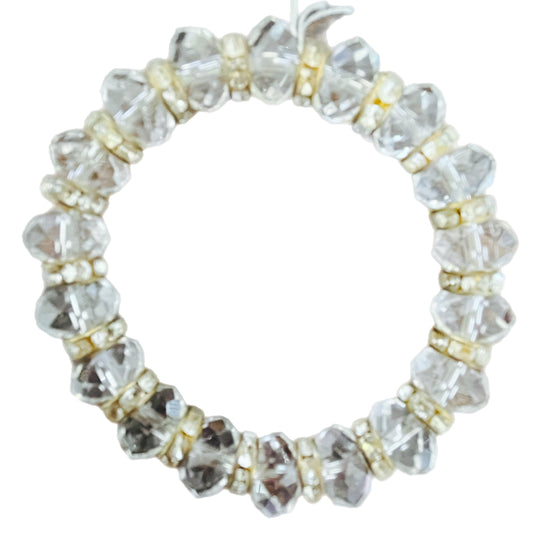 Pulseira de Senhora com Cristal de Rocha e Zircónias
