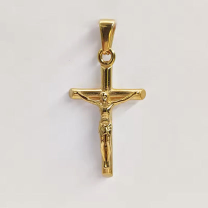 Colar de Homem em Ouro Laminado 18k com Cruz Jesus
