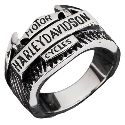 Anel de Homen em Aço Inoxidável 316L, Harley D.