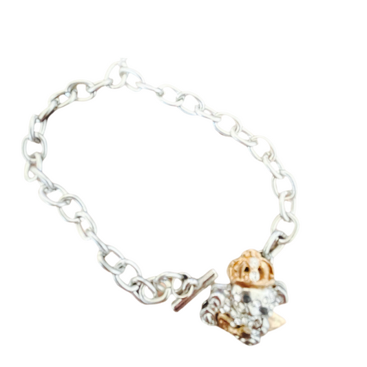 Pulseira de Criança em Prata, Urso