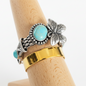 Bracelet pour Femme en Argent, Turquoise Papillon