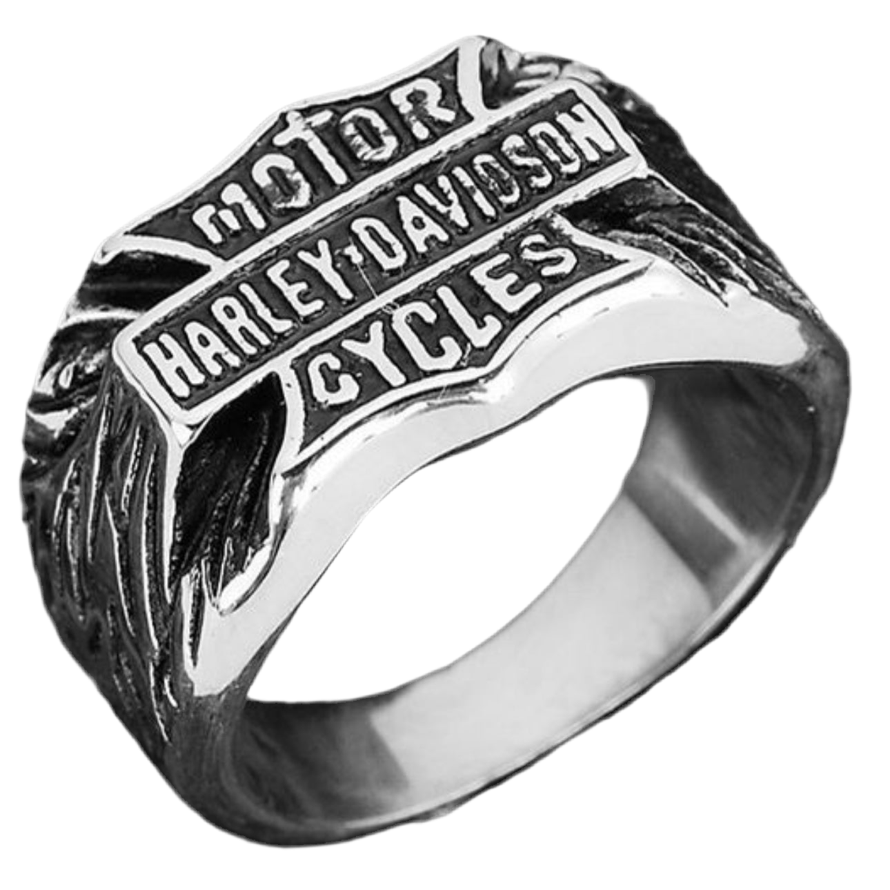 Anel de Homen em Aço Inoxidável 316L, Harley D.