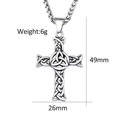 Colar de Homem em Aço Inoxidável 316L Nórdico Viking Nós Delta