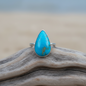 Bague pour Femme en Argent avec Pierre Naturelle Calcite Bleue