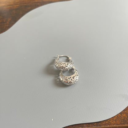 Argolas em Ouro Laminado Branco  10K