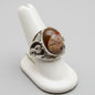 Bague en argent avec pierre naturelle rhyolite T:6