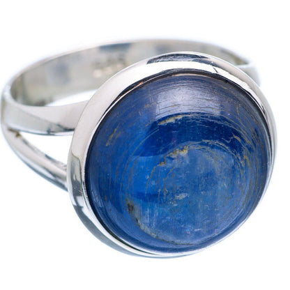 Bague en Argent avec Pierre Naturelle Cyanite T:6,5