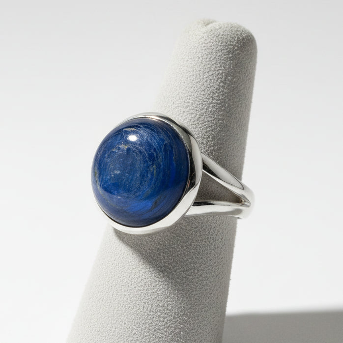 Bague en Argent avec Pierre Naturelle Cyanite T:6,5