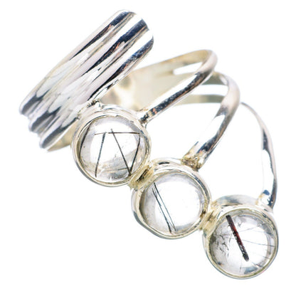 Bague en Argent avec Pierre Naturelle Tourmaline T:7