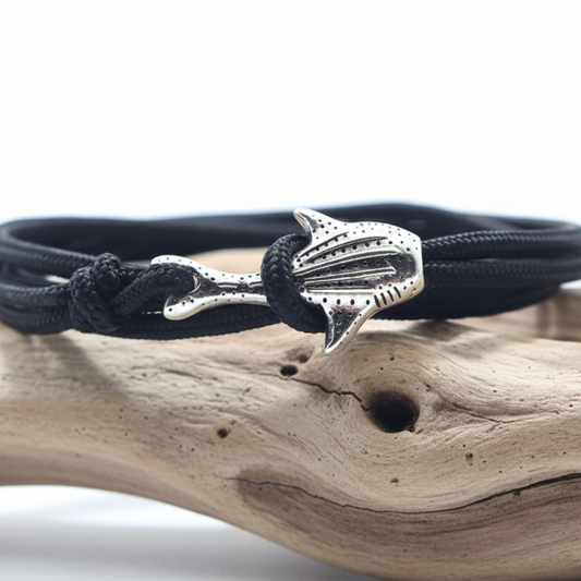 Pulseira Náutica Tubarão-Baleia – Coleção Mar e Vida