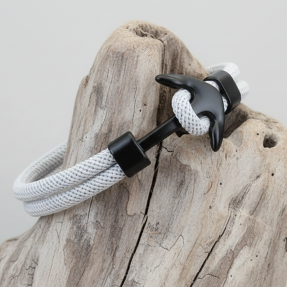 Pulseira Nautical Anchor em Corda Dupla – Elegância com o Espírito do Mar