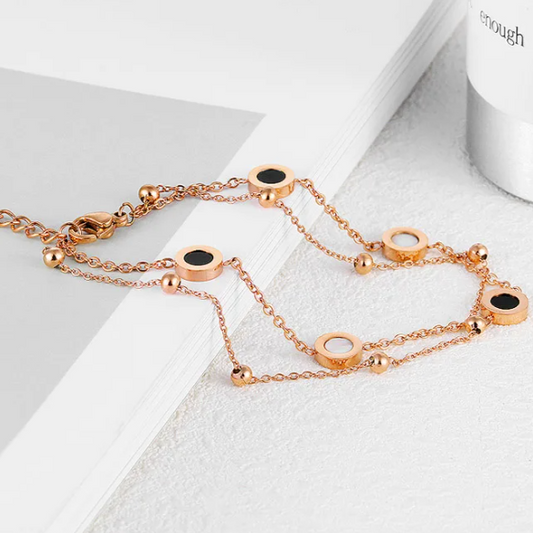 Pulseira Lokaer de Senhora Dupla Face em Aço Inoxidável