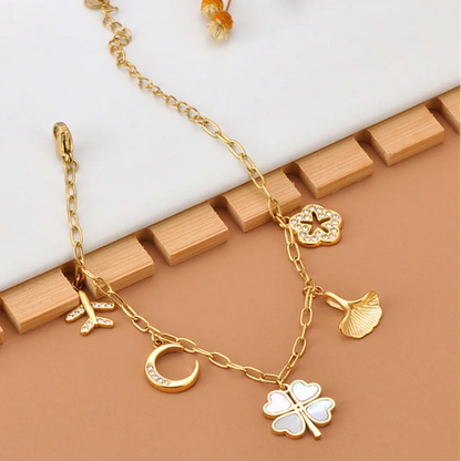 Pulseira Journey & Luck em Aço Inoxidável – O Teu Amuleto Diário