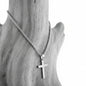 Collier pour homme en acier inoxydable, Pendentif Croix