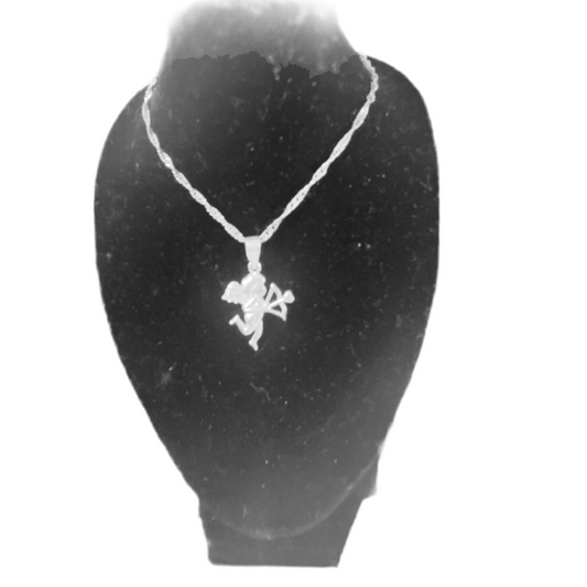 Colar de Senhora em Prata 925 com Pingente Cúpido