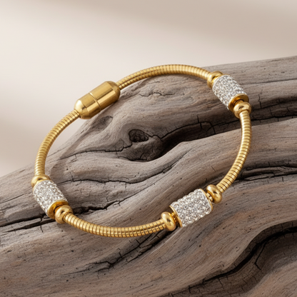 Bracelet Rigide en Acier 316L – Design Intelligent avec Fermoir Magnétique