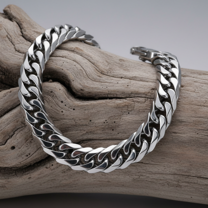 Pulseira de Homem em Aço Inoxidável, Corrente