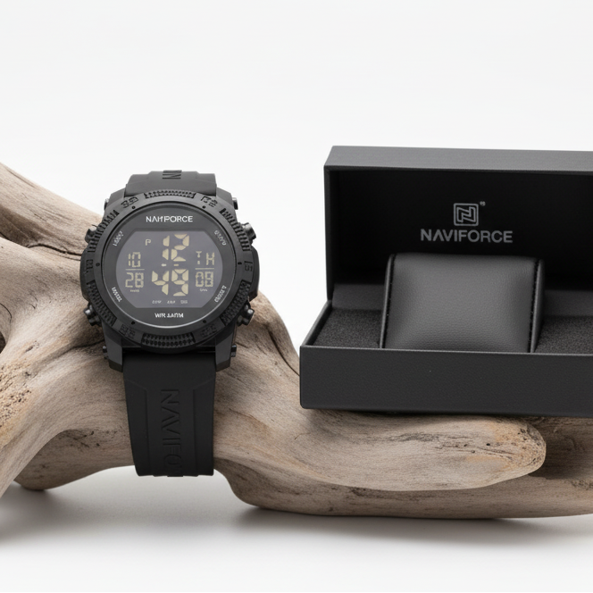Relógio Masculino Naviforce NF7104 – Resistência 5ATM e Multifuncional, Com Caixa
