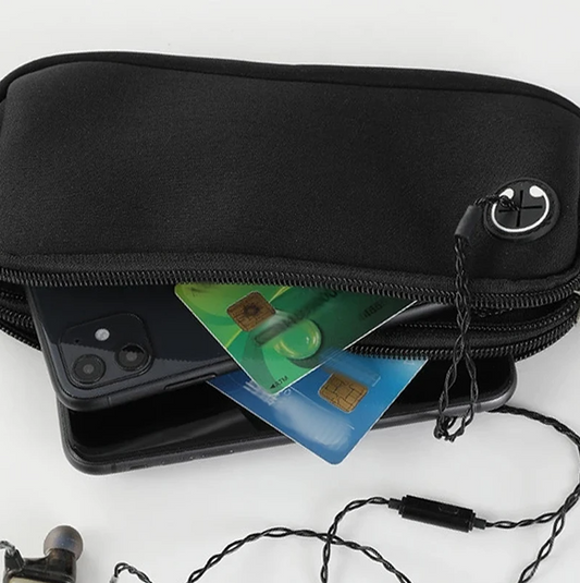 Bolsa de Cintura de Senhora para Desportes, Preta