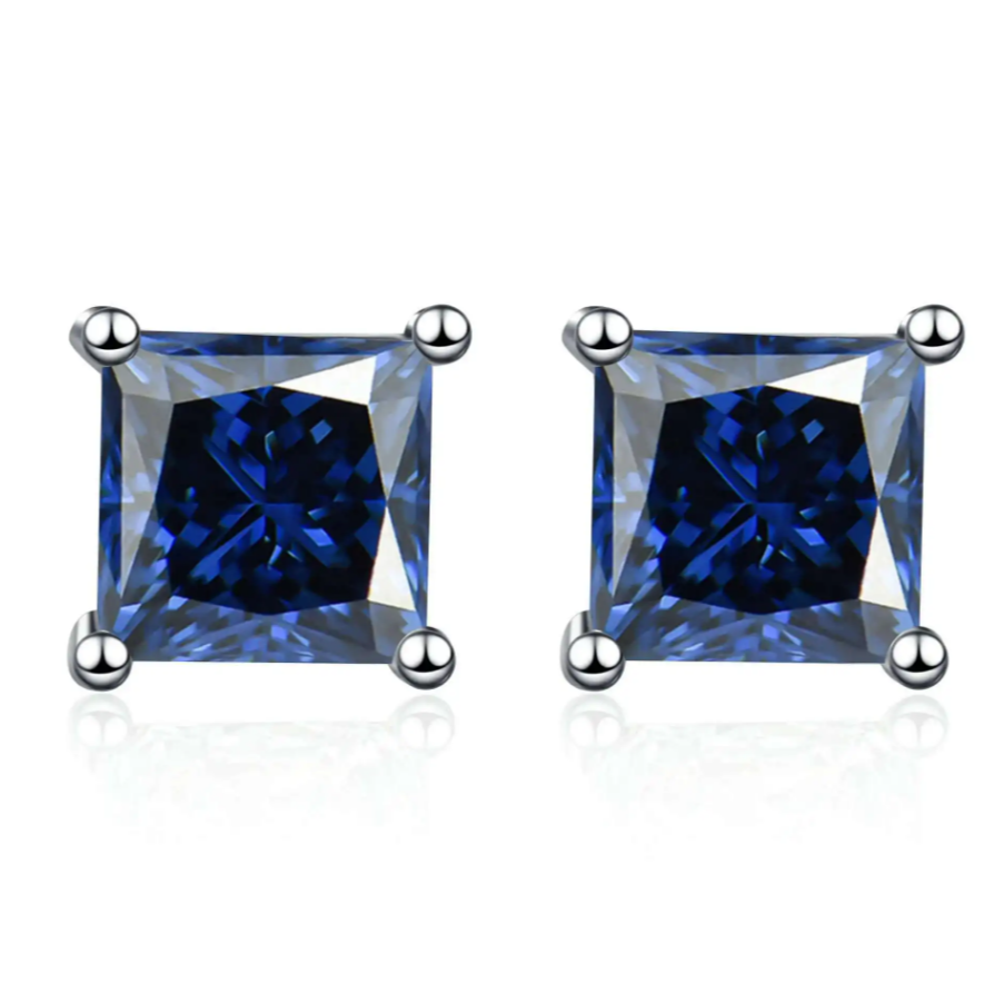 Brincos em Ouro Laminado Branco 18K com Zicônia