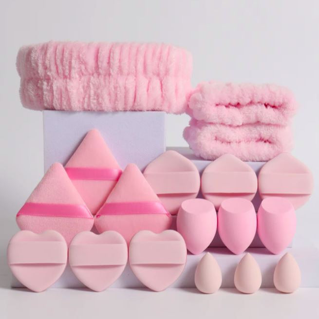 Conjunto Diadema Maquilhagem 17 Pcs