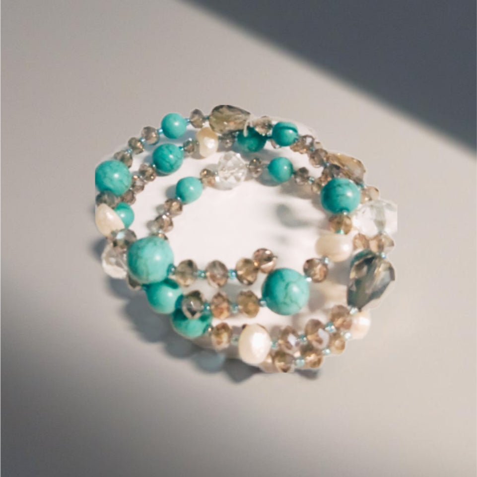 Pulseira de Senhora, Cristal Turquesa