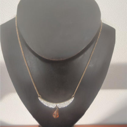 Colar de Senhora Laminado a Ouro 10K com Pingente Asas
