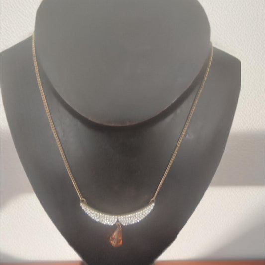 Colar de Senhora Laminado a Ouro 10K com Pingente Asas
