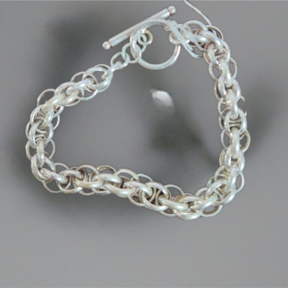 Pulseira de Senhora em Prata, Corrente