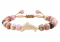 Pulseira Ajustável com Tartaruga Marinha e Contas Coloridas – Estilo Boho | Mar e Vida