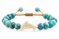 Pulseira Ajustável com Tartaruga Marinha e Contas Coloridas – Estilo Boho | Mar e Vida