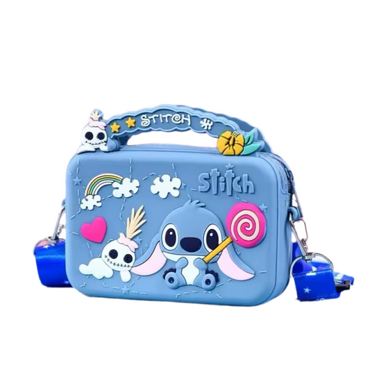 Mini Bolsa do Stitch em Silicone