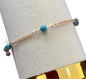 Pulseira de Senhora em Fantasia, Fio com Missanga Azul