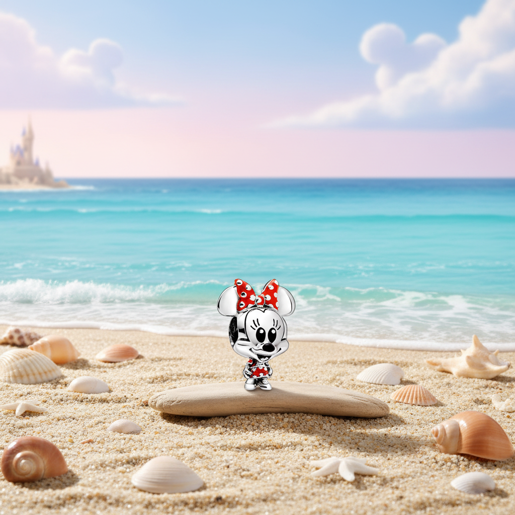 Conta em Prata 925, Minnie Mouse Disney