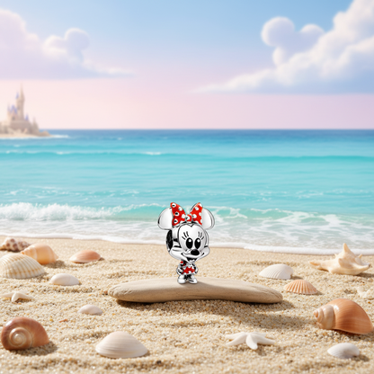 Conta em Prata 925, Minnie Mouse Disney