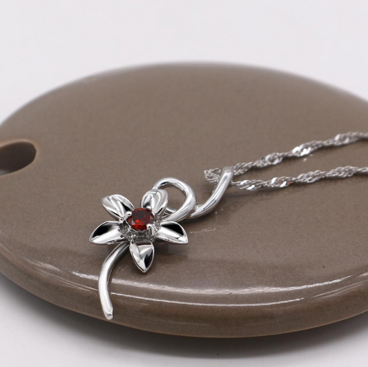 Colar de Senhora em Prata 924 Yasmin Flor