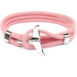 Pulseira Cauda de Baleia Rosa &amp; Prata – Coleção Mar e Vida