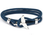 Pulseira Cauda de Baleia Azul &amp; Prata – Coleção Mar e Vida